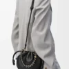 Mini Flamenco purse in mellow nappa lambskin Black