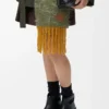 Mini Flamenco purse in pinched nappa calfskin Black