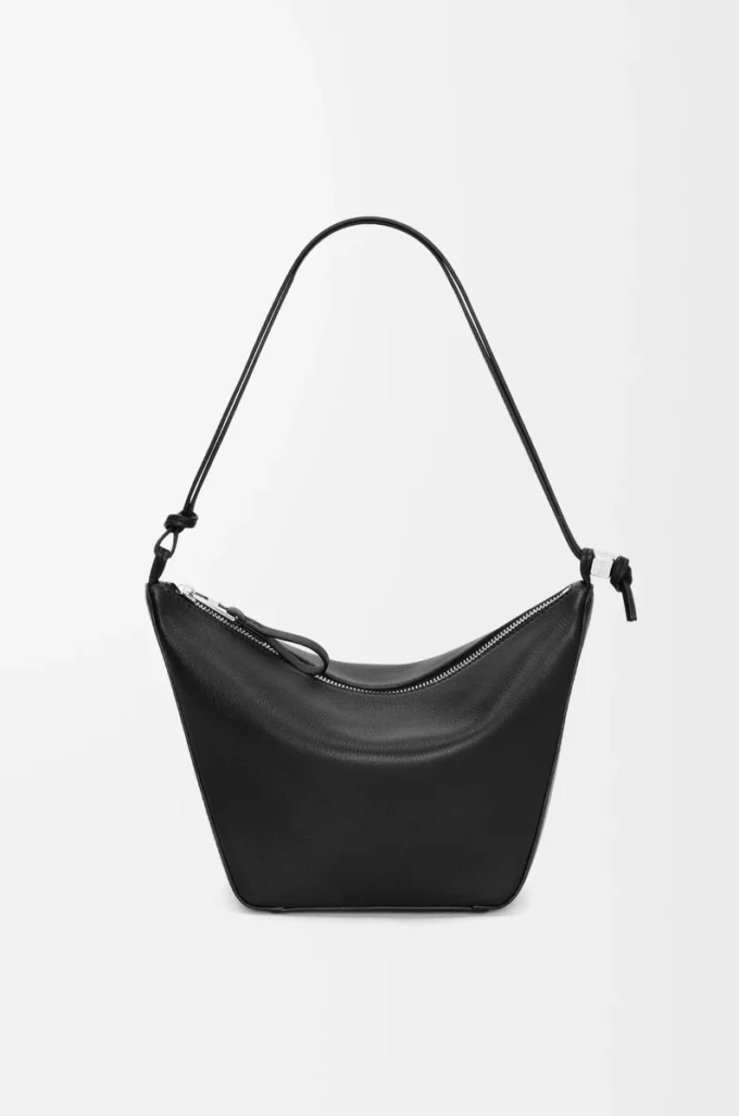 Mini Hammock hobo in classic calfskin Black