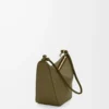 Mini Hammock hobo in classic calfskin Dark Khaki