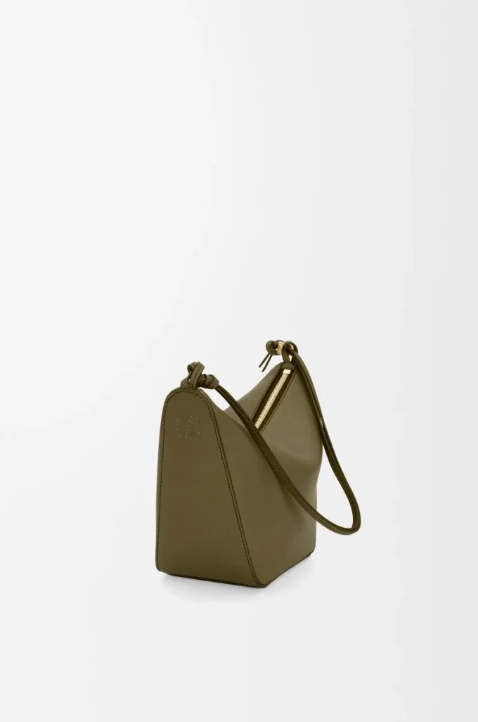 Mini Hammock hobo in classic calfskin Dark Khaki
