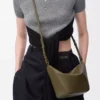 Mini Hammock hobo in classic calfskin Dark Khaki