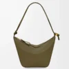 Mini Hammock hobo in classic calfskin Dark Khaki