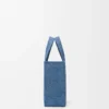 Mini LOEWE Font tote in raffia Light Blue Mini LOEWE Font tote in raffia Light Blue