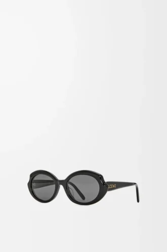 Mini Oval Slim sunglasses Black