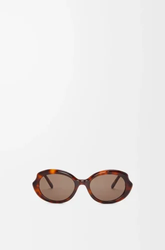 Mini Oval Slim sunglasses Havana