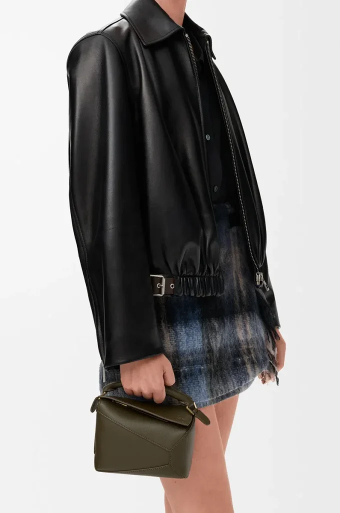 Mini Puzzle Edge bag in classic calfskin Dark Khaki Mini Puzzle Edge bag in classic calfskin Dark Khaki