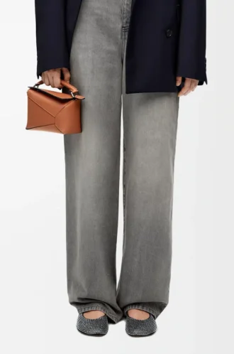 Mini Puzzle Edge bag in classic calfskin Tan