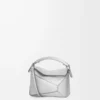 Mini Puzzle Edge bag in laminated lambskin Silver Mini Puzzle Edge bag in laminated lambskin Silver
