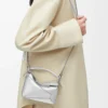 Mini Puzzle Edge bag in laminated lambskin Silver Mini Puzzle Edge bag in laminated lambskin Silver