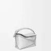 Mini Puzzle Edge bag in laminated lambskin Silver Mini Puzzle Edge bag in laminated lambskin Silver