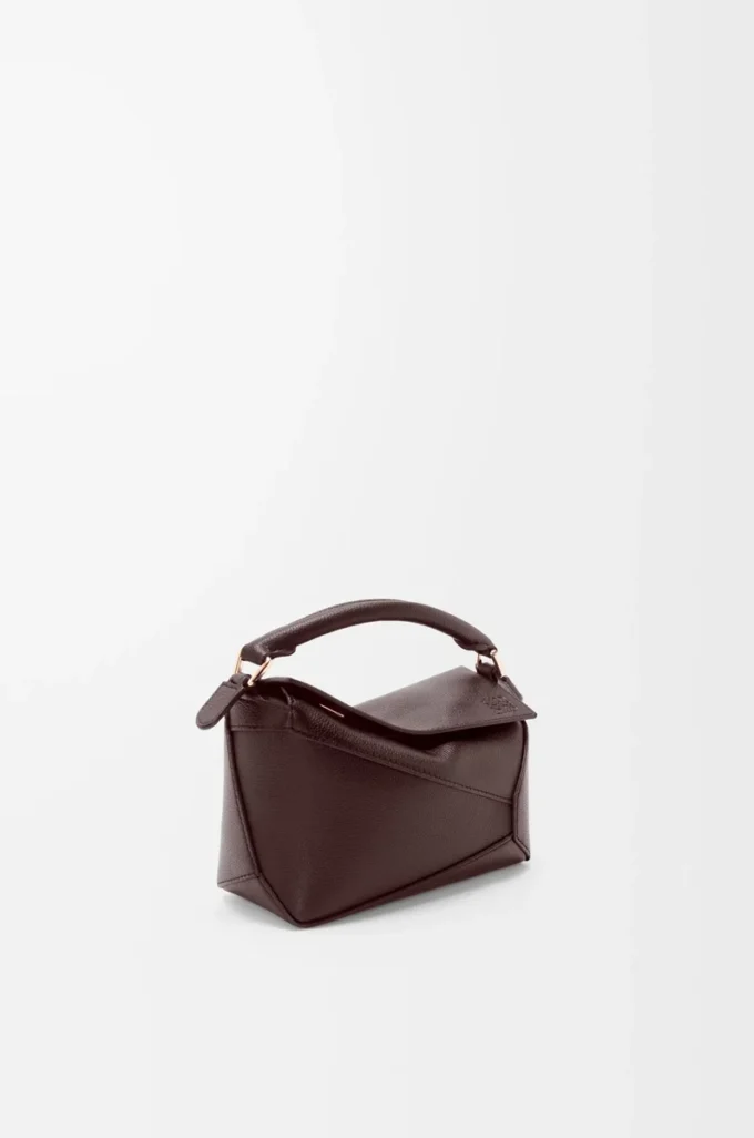 Mini Puzzle Edge bag in soft grained calfskin Dark Chestnut Mini Puzzle Edge bag in soft grained calfskin Dark Chestnut