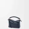 Mini Puzzle Edge bag in soft grained calfskin Deep Navy