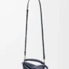 Mini Puzzle Edge bag in soft grained calfskin Deep Navy