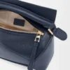 Mini Puzzle Edge bag in soft grained calfskin Deep Navy