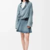 Mini skirt in denim Washed Denim