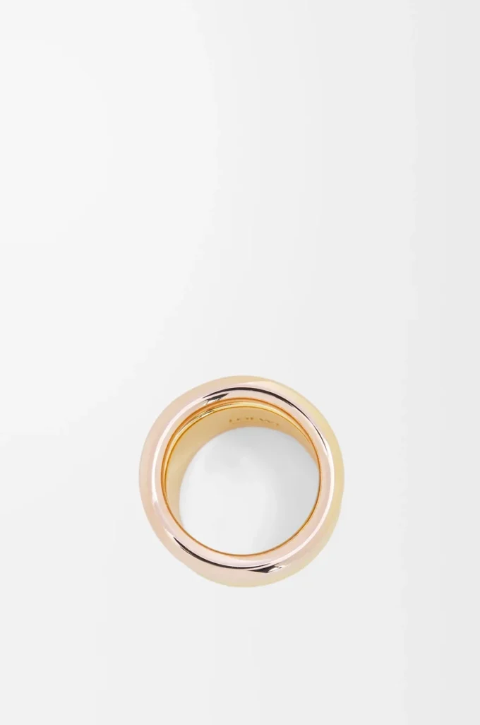 Nappa knot ring in sterling silver Gold/Rose Gold Nappa knot ring in sterling silver Gold/Rose Gold