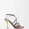 New Comic sandal in mixed leather Multicolor