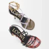 New Comic sandal in mixed leather Multicolor