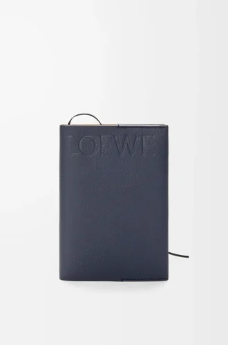 Notebook in calfskin Dark Navy Blue