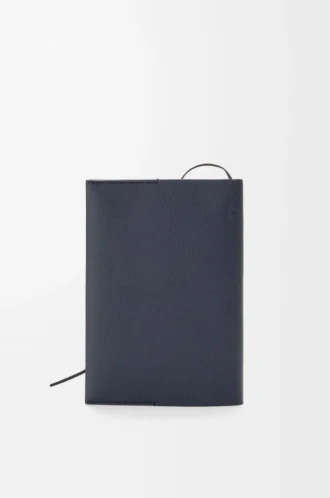 Notebook in calfskin Dark Navy Blue