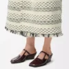Onda mule in embossed calfskin Burgundy