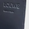 Open cardholder in textured classic calfskin Deep Navy