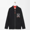 Overshirt in cotton Black/Orange