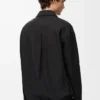 Overshirt in cotton Black/Orange
