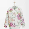 Overshirt in denim White/Pink Overshirt in denim White/Pink