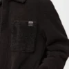 Overshirt in shearling Dark Brown/Dark Brown