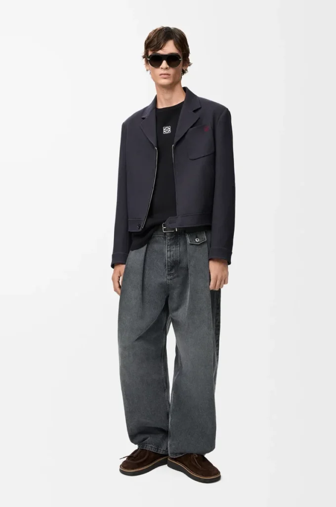 Oversized fit long sleeve T-shirt in cotton Black