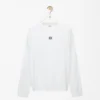 Oversized fit long sleeve T-shirt in cotton White