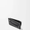 Panta coin cardholder in shiny calfskin Black Panta coin cardholder in shiny calfskin Black