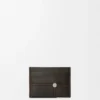 Panta plain cardholder in shiny calfskin Vintage Brown