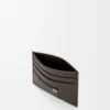 Panta plain cardholder in shiny calfskin Vintage Brown