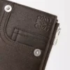Panta slim compact wallet in shiny calfskin Vintage Brown Panta slim compact wallet in shiny calfskin Vintage Brown