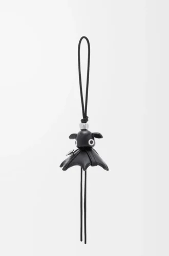 Pantaroo charm in lambskin Black