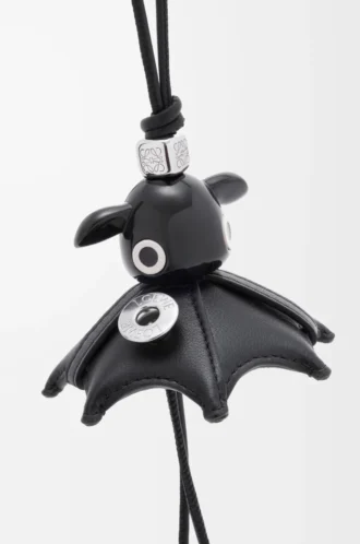 Pantaroo charm in lambskin Black
