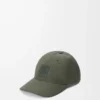 Patch cap in canvas Khaki Green
