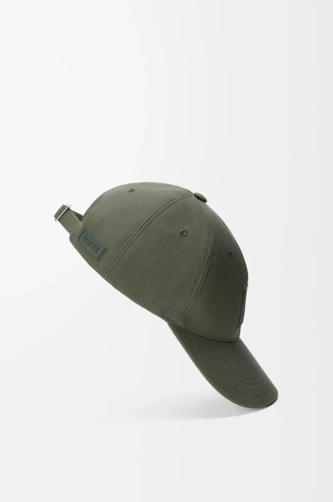 Patch cap in canvas Khaki Green