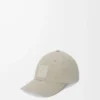 Patch cap in canvas Shell Grey