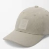 Patch cap in canvas Shell Grey