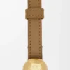 Pebble belt in smooth calfskin Oak/Gold
