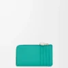 Pebble coin cardholder in pebble grained calfskin Aquamarine Pebble coin cardholder in pebble grained calfskin Aquamarine