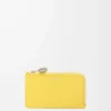 Pebble coin cardholder in shiny nappa calfskin Baby Corn Pebble coin cardholder in shiny nappa calfskin Baby Corn