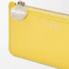 Pebble coin cardholder in shiny nappa calfskin Baby Corn Pebble coin cardholder in shiny nappa calfskin Baby Corn