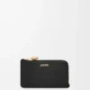 Pebble coin cardholder in shiny nappa calfskin Black Pebble coin cardholder in shiny nappa calfskin Black