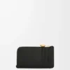 Pebble coin cardholder in shiny nappa calfskin Black Pebble coin cardholder in shiny nappa calfskin Black