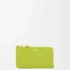 Pebble coin cardholder in shiny nappa calfskin Meadow Green Pebble coin cardholder in shiny nappa calfskin Meadow Green